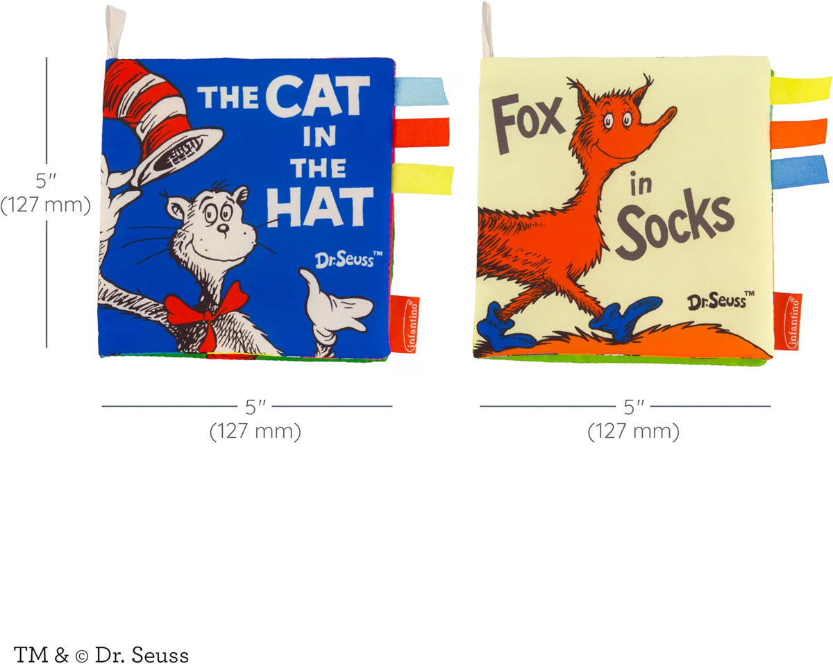 Dr. Seuss Cat in the Hat & Fox Socks, 2-Pack