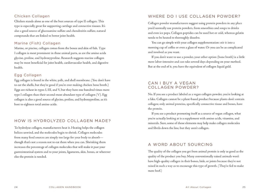 Collagen Handbook: Recipes for Natural Living