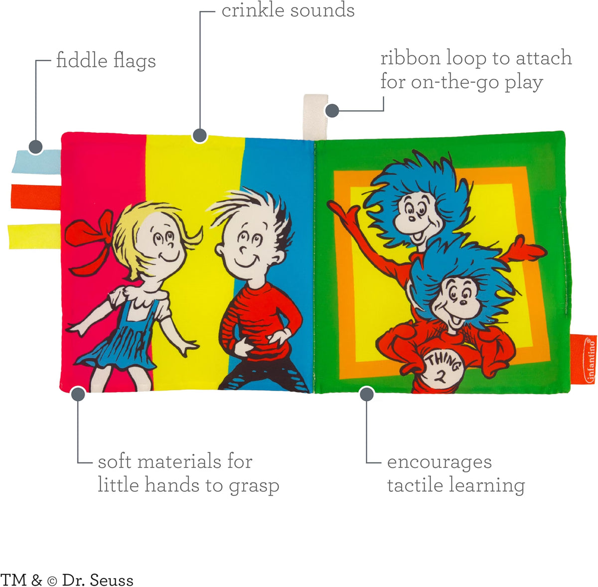 Dr. Seuss Cat in the Hat & Fox Socks, 2-Pack