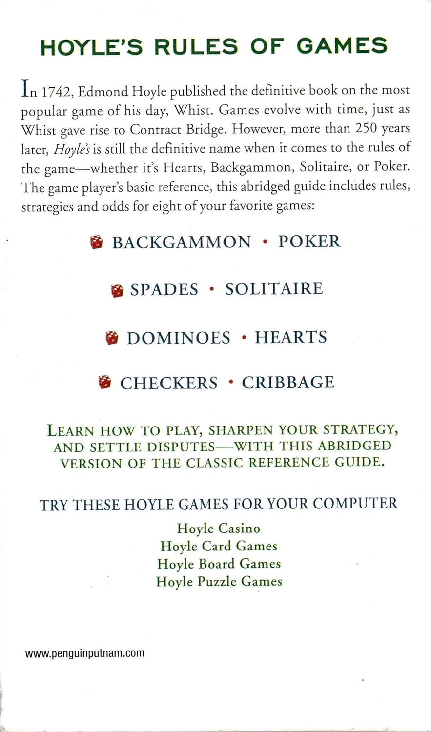 Hoyle's 8 Favorite Games Hoyle's Rules of Games