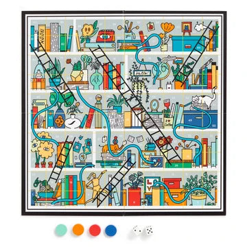 Books and Ladders Classic Board Game